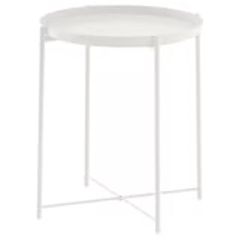 IKEA GLADOM White Tray Table Your Portable Sidekick for Any Space